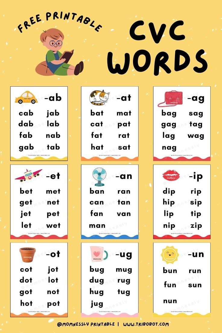 Free Printable Cvc Words pertaining to Free Printable Cvc Words
