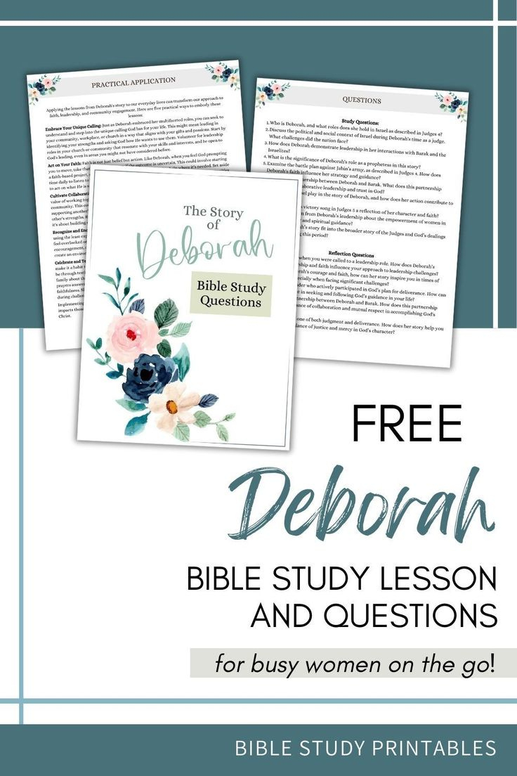 Free Printable Deborah Bible Study for Printable Women&amp;amp;#039;s Bible Study Lessons Free