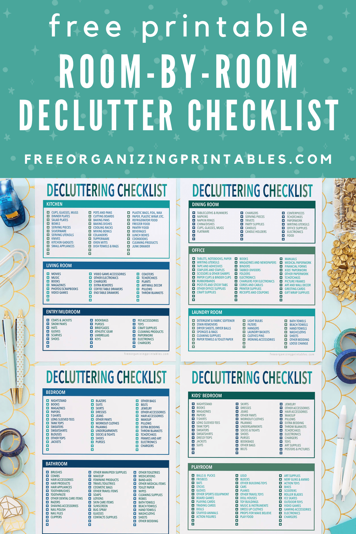 Free Printable Declutter Checklist | Free Organizing Printables inside Free Printable Printable Declutter Checklist