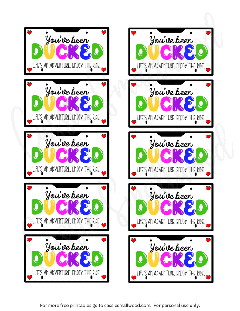 Free Printable Duck Duck Jeep Tags For Rubber Ducks - Cassie Smallwood with regard to Printable Editable Free Printable Duck Duck Jeep Tags