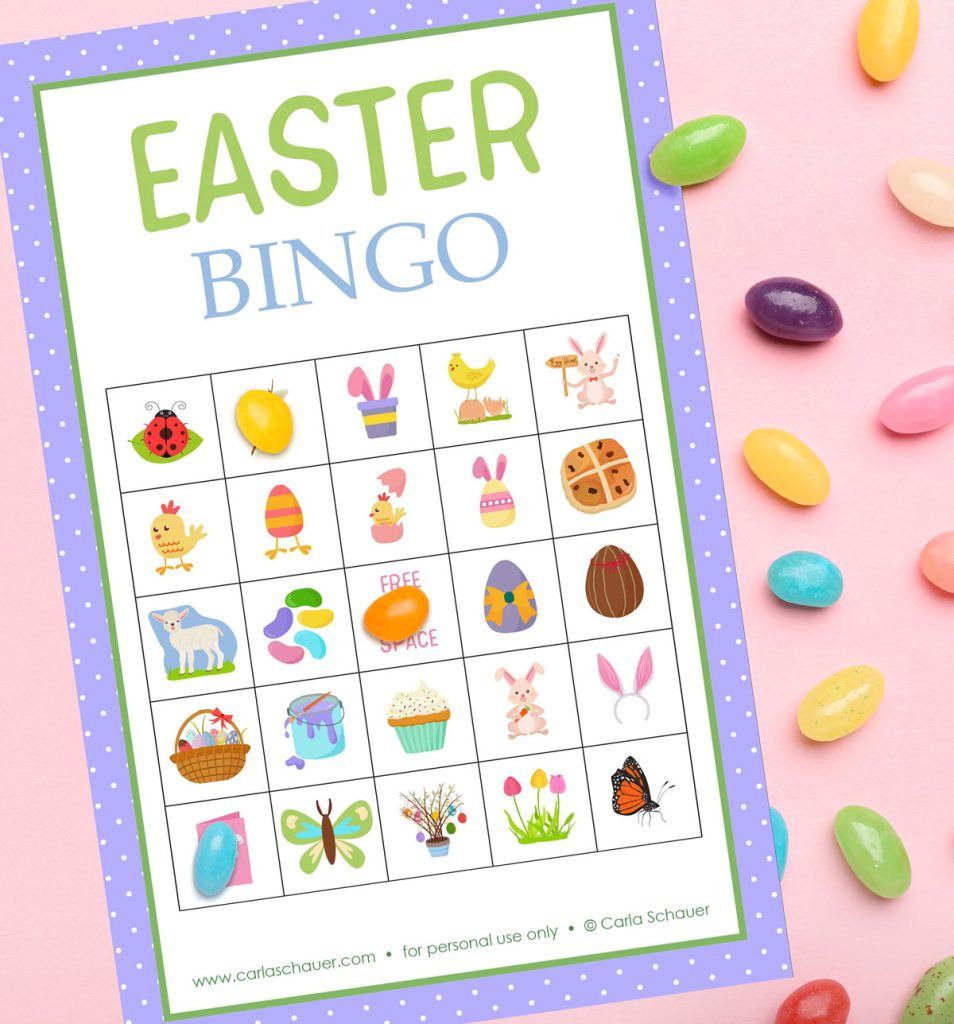 Free Printable Easter Bingo Cards (For All Ages!) - Carla Schauer in Easter Bingo Cards Free Printable