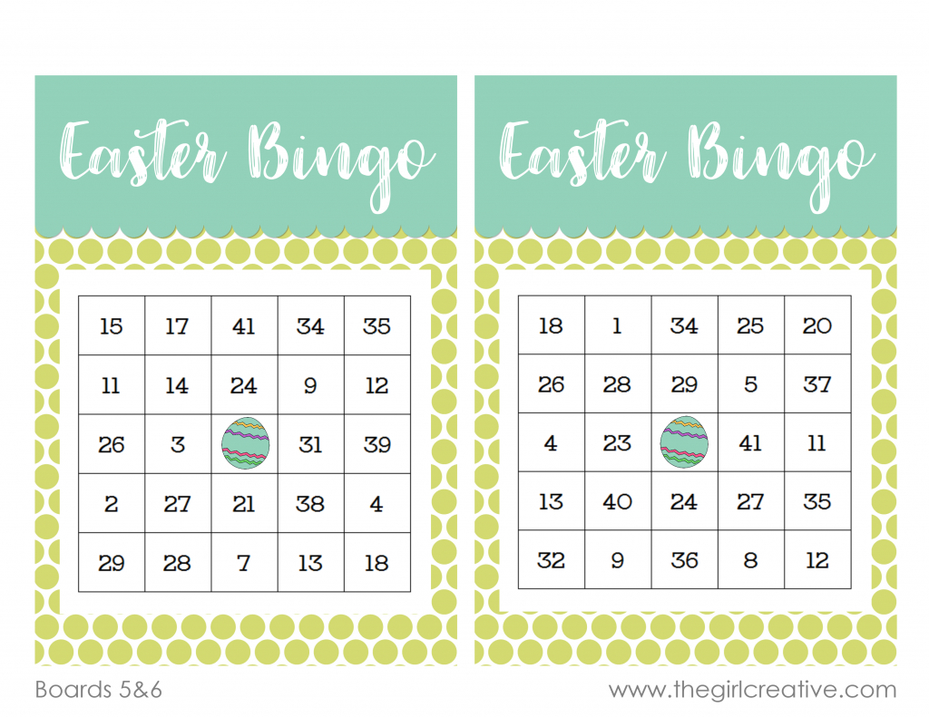 Free Printable Easter Bingo Game - The Girl Creative regarding Free Printable Easter Bingo Card