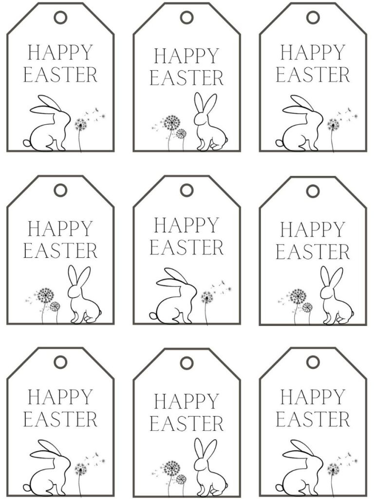 Free Printable Easter Gift Tag Designs For Every Bunny - For Hope inside Print Free Easter Gift Tags Free Printable