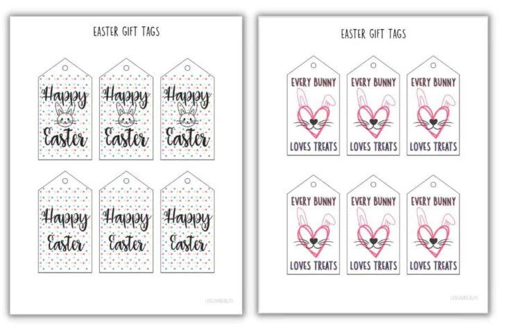 Free Easter Tags Printables