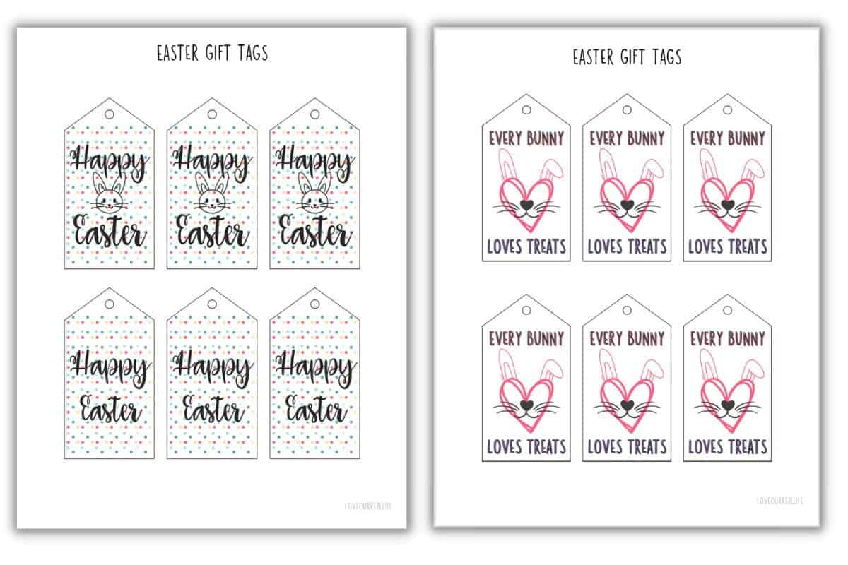 Free Printable Easter Gift Tags For Easter Baskets Or Gifts within Free Easter Tags Printables