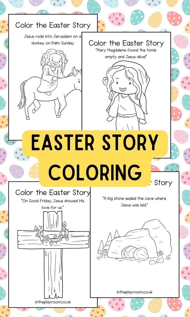 Free Printable Easter Story Coloring Pages For Kids within Free Printable Easter Story Printables