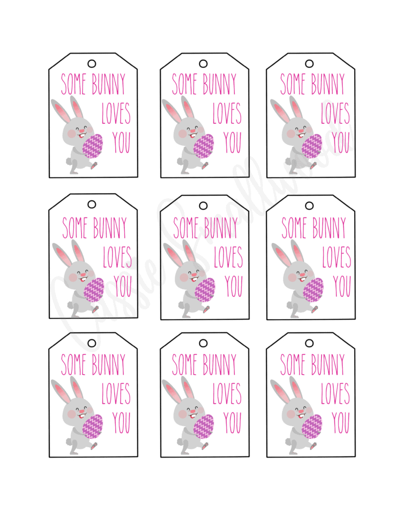 Free Printable Easter Tags {20 Unique Designs} - Cassie Smallwood for Free Easter Tags Printable