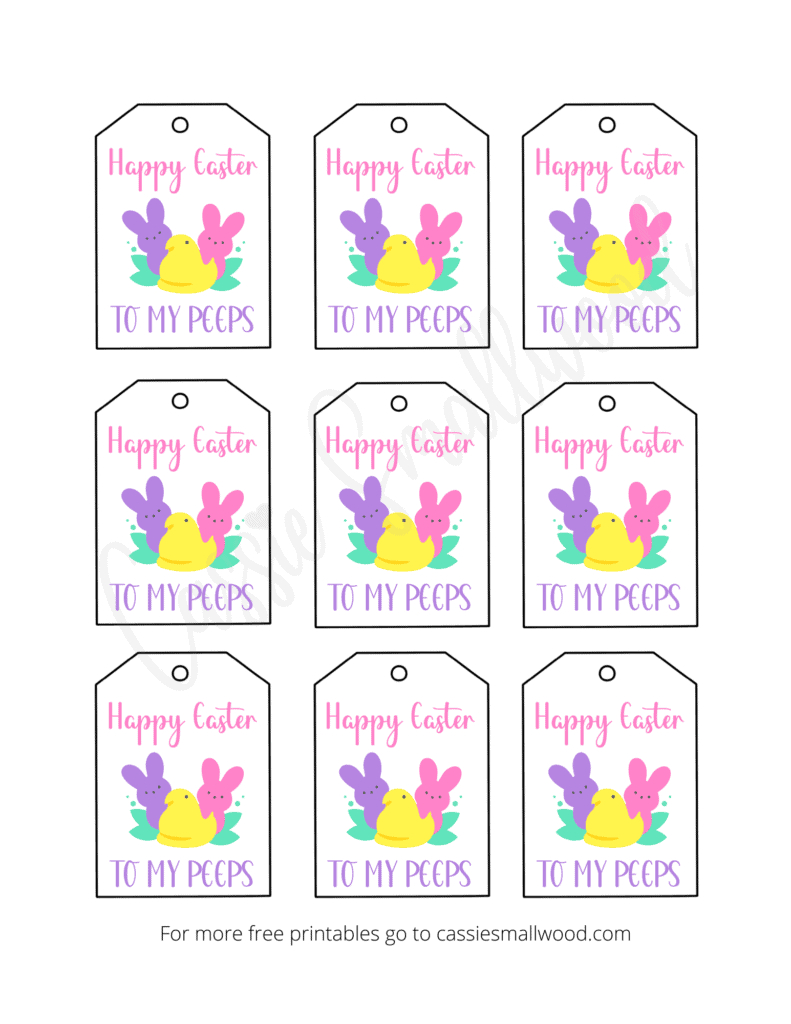 Free Printable Easter Tags {20 Unique Designs} - Cassie Smallwood regarding Print Free Easter Gift Tags Free Printable