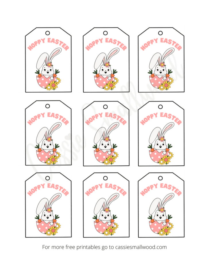 Free Printable Easter Basket Tags
