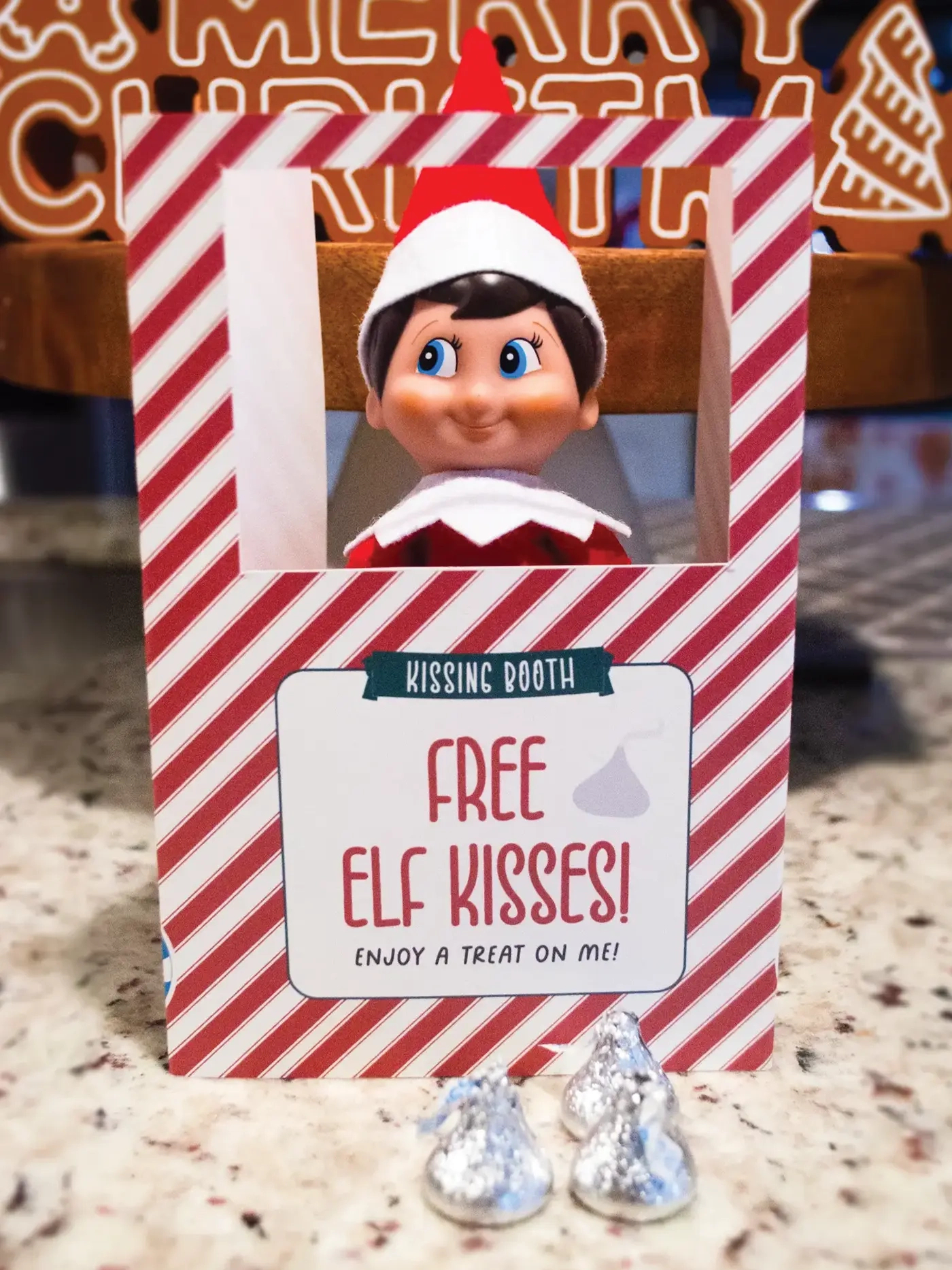Free Printable Elf On The Shelf Kissing Booth - Favorite Printables with Free Printable Kissing Booth For Elf on the Shelf