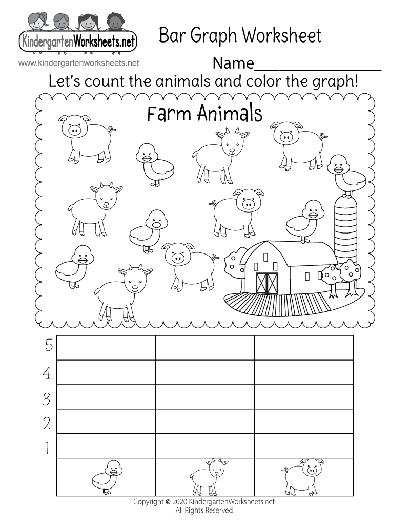Free Printable Farm Animals Bar Graph Worksheet throughout Printable Farm Animals Bar Graph Worksheet