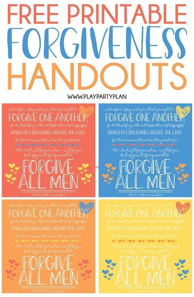 Free Printable Forgiveness Handouts &amp;amp; Forgiveness Quotes with Free Printable Bible Study On Forgiveness