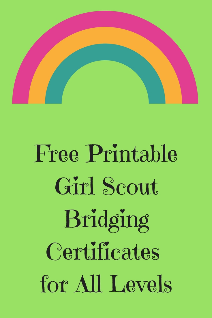 Free Printable Girl Scout Bridging Certificates For All Levels regarding Girl Scout Certificates Printable Free