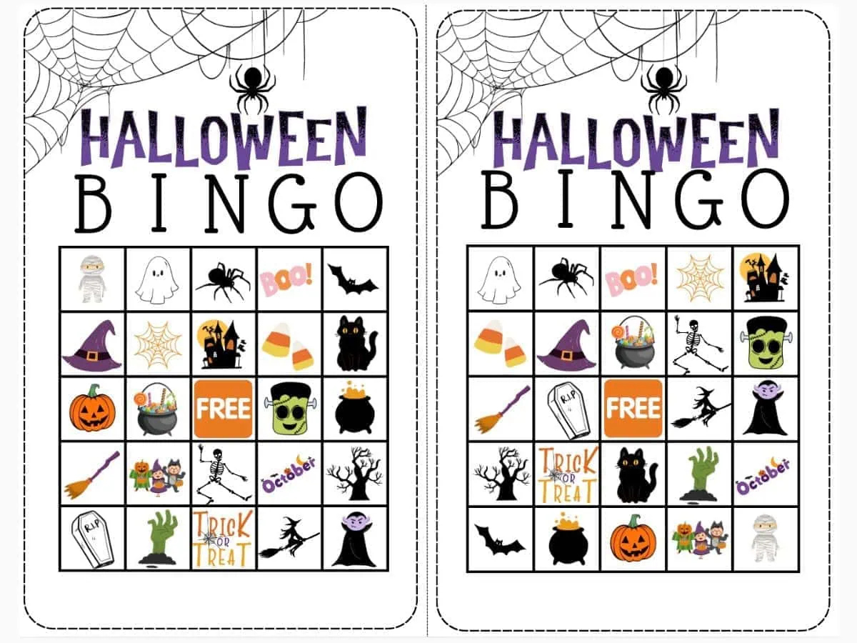 Free Printable Halloween Bingo pertaining to Free Printable Halloween Bingo Cards