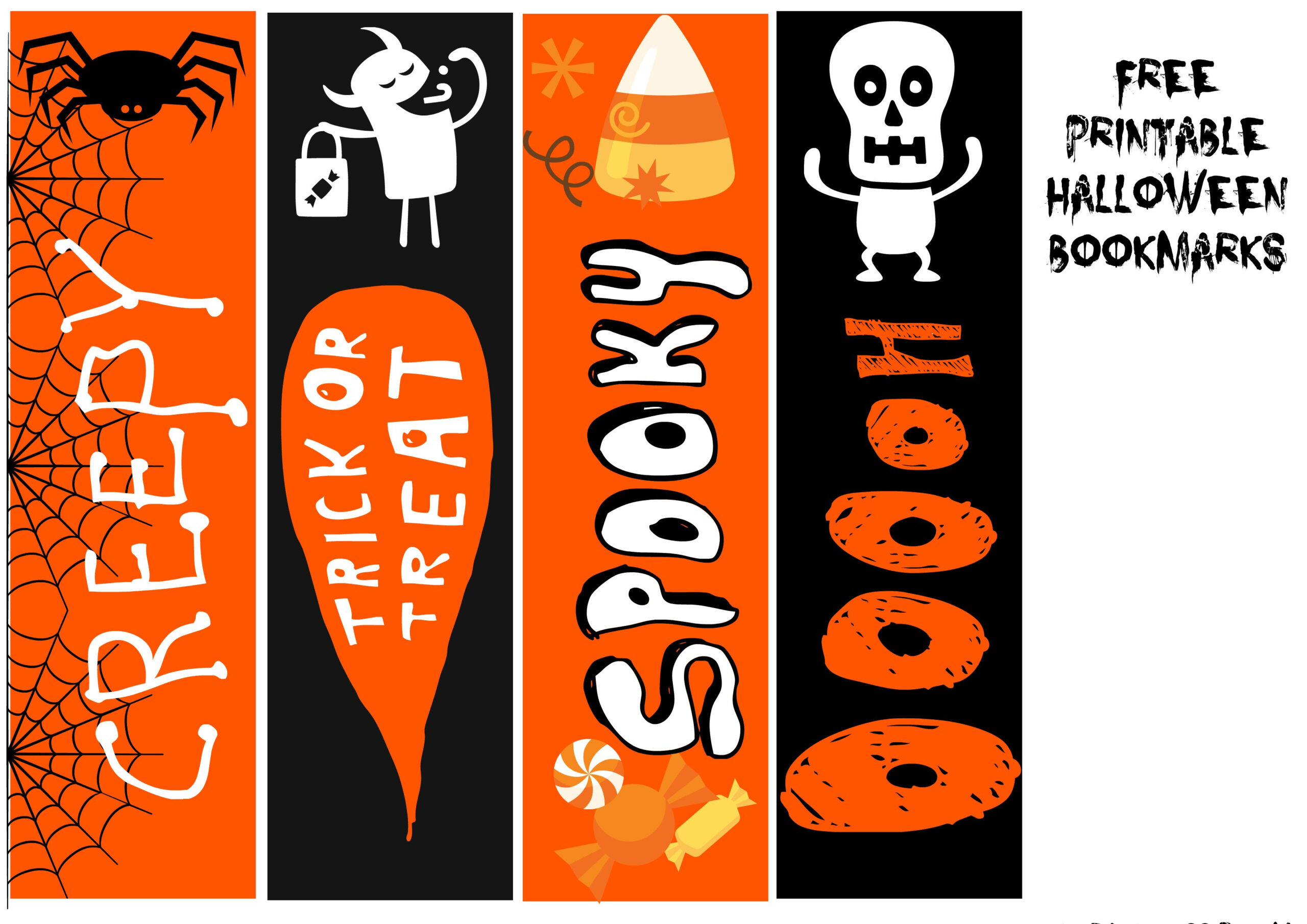 Free Printable Halloween Bookmarks - Onion Rings &amp;amp; Things intended for Halloween Bookmarks Printable Free