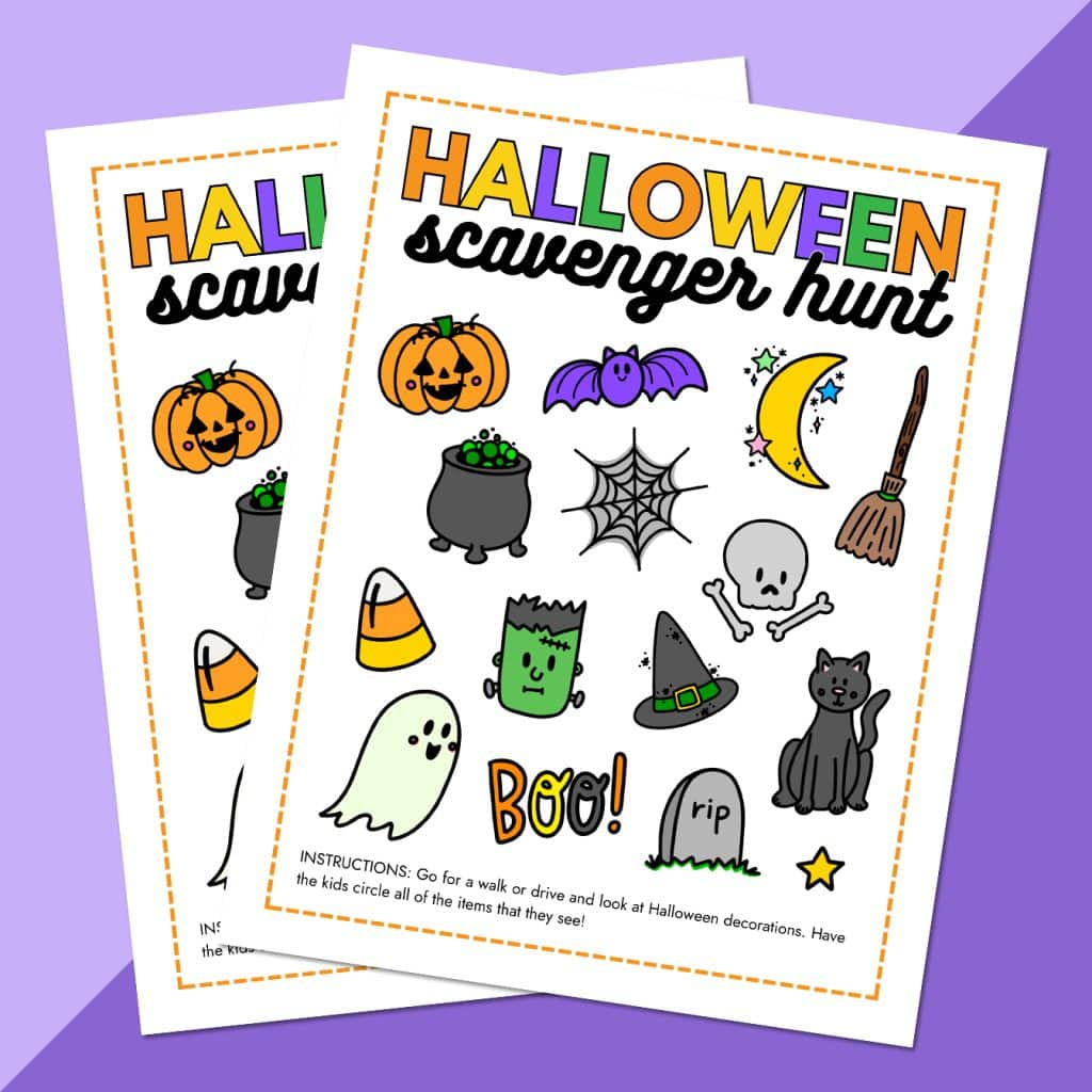 Free Printable Halloween Scavenger Hunt For All Ages - Pineapple intended for Halloween Scavenger Hunt Free Printable
