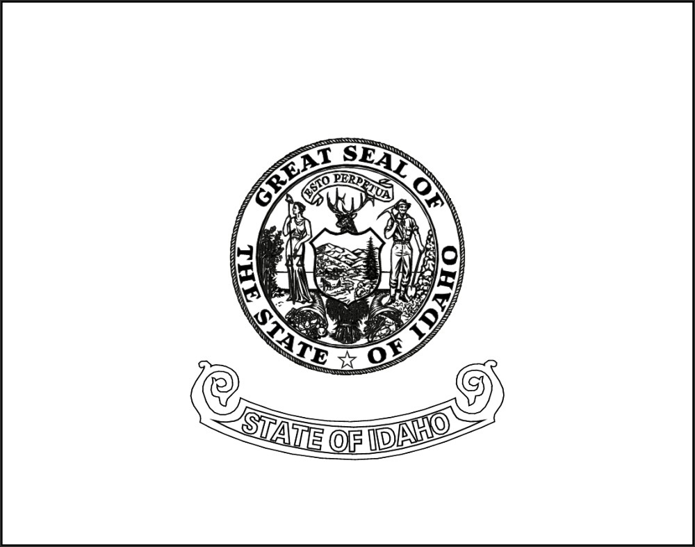 Free Printable Idaho State Flag &amp;amp; Color Book Pages | 8½ X 11 regarding Idaho State Flag Printable