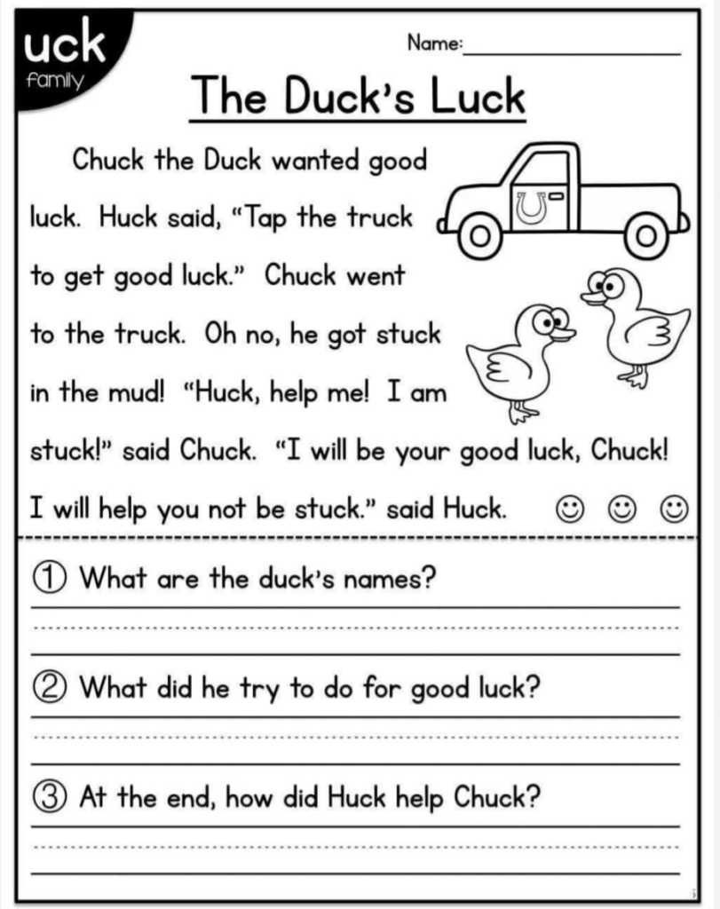 Free Printable Kindergarten Reading Worksheets - Activity School intended for Reading Worksheets Printable For Kindergarten