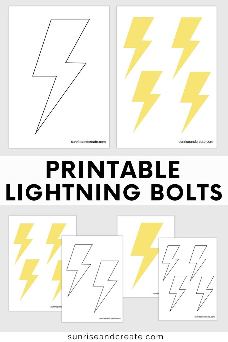 Free Printable Lighting Bolt Templates intended for Lightning Bolt Template Printable