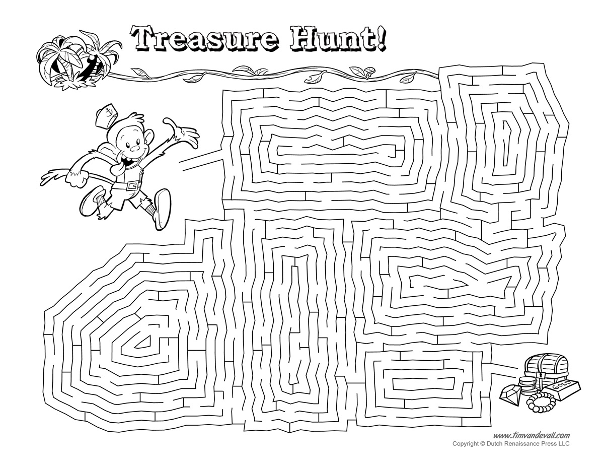 Free Printable Maze - Tim&amp;#039;S Printables within Free Printable Mazes