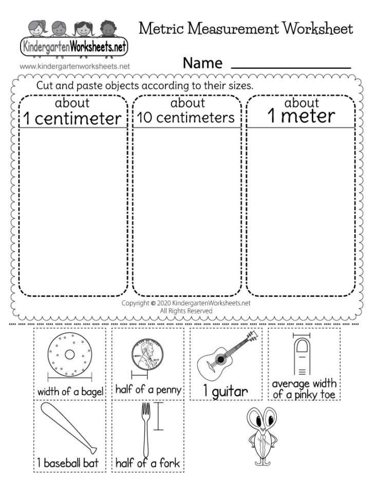 Metric Measurement Worksheet Printable