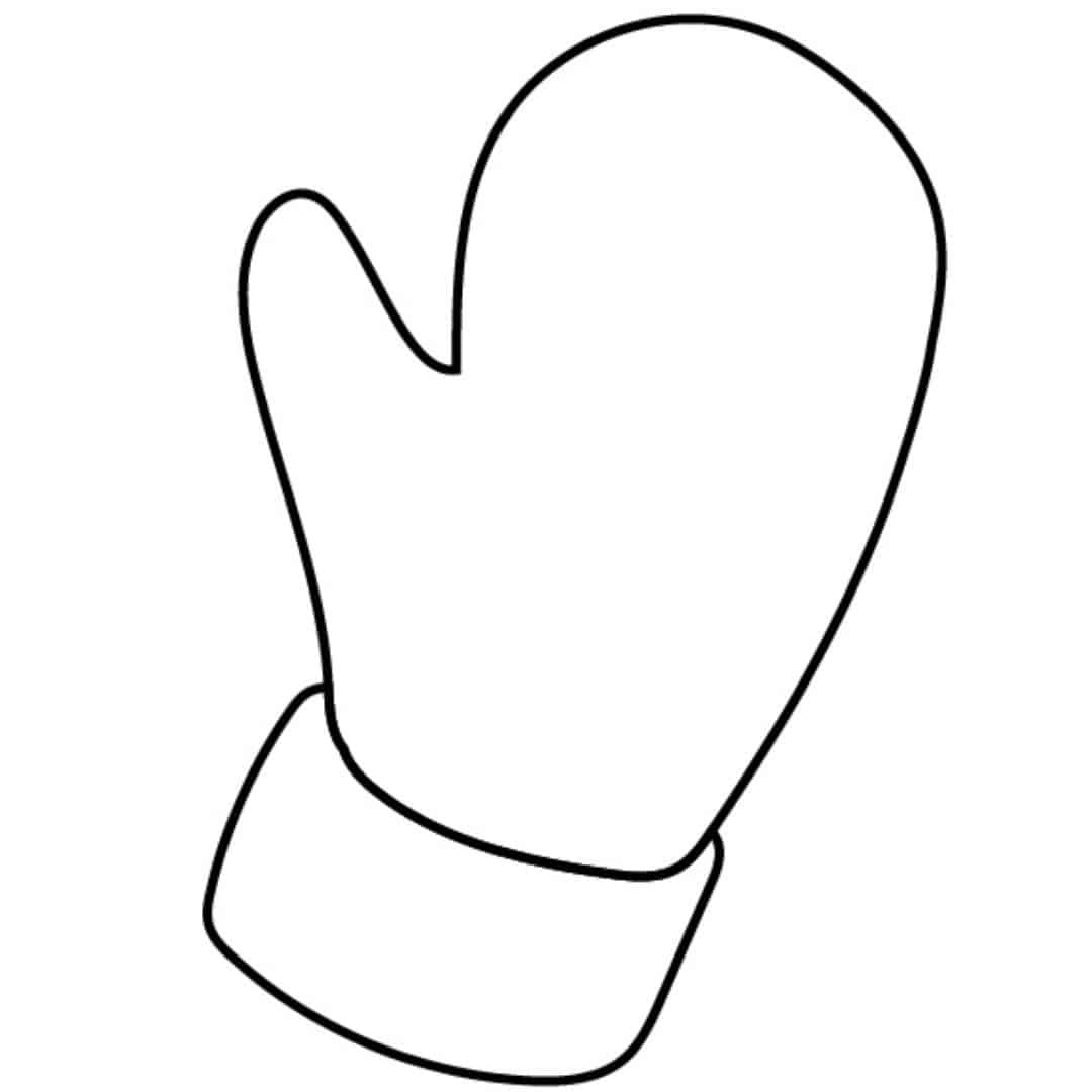 Free Printable Mitten Template | Journey To Sahm for Mitten Template Free Printable