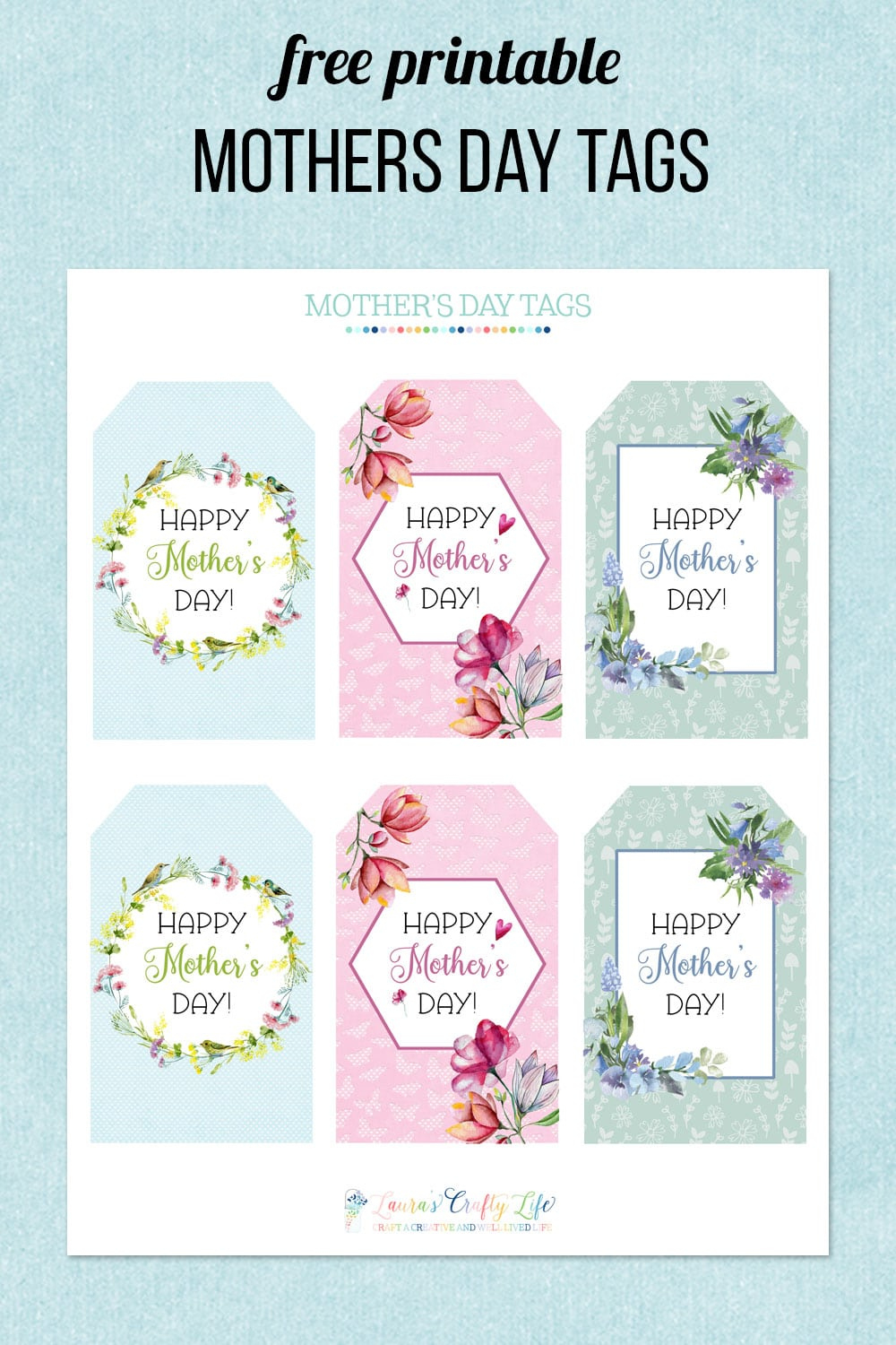 Free Printable Mother&amp;#039;S Day Tags with regard to Mothers Day Tags Printable