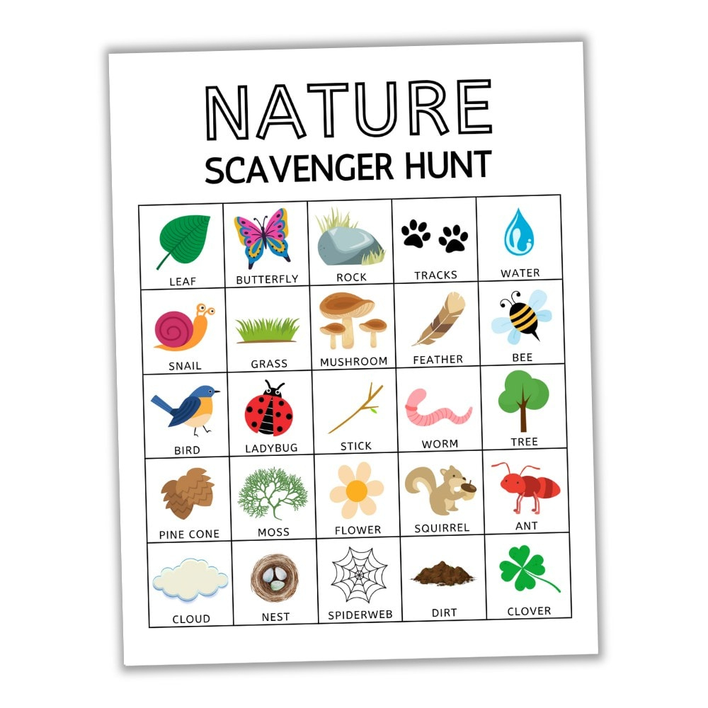 Free Printable Nature Scavenger Hunt For Kids - The Craft-At-Home with regard to Nature Scavenger Hunt Printable Free