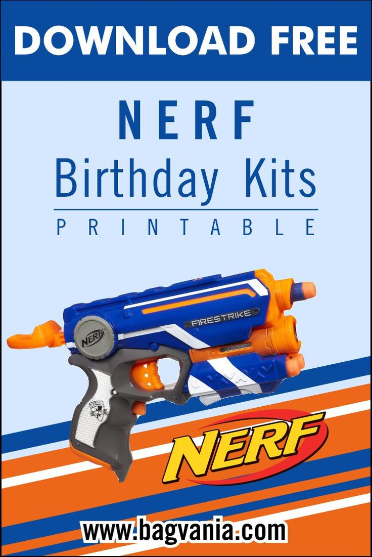 Free Printable) – Nerf Birthday Party Kits Template regarding Free Printable Nerf Gun Party Invitations Template Free