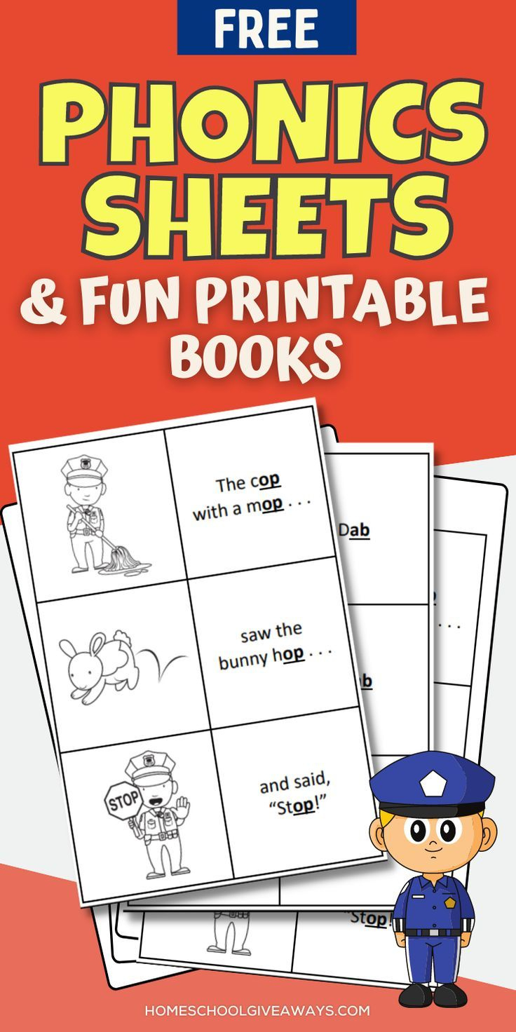 Free Printable Phonics Books And Worksheets with Free Printable Phonics Books
