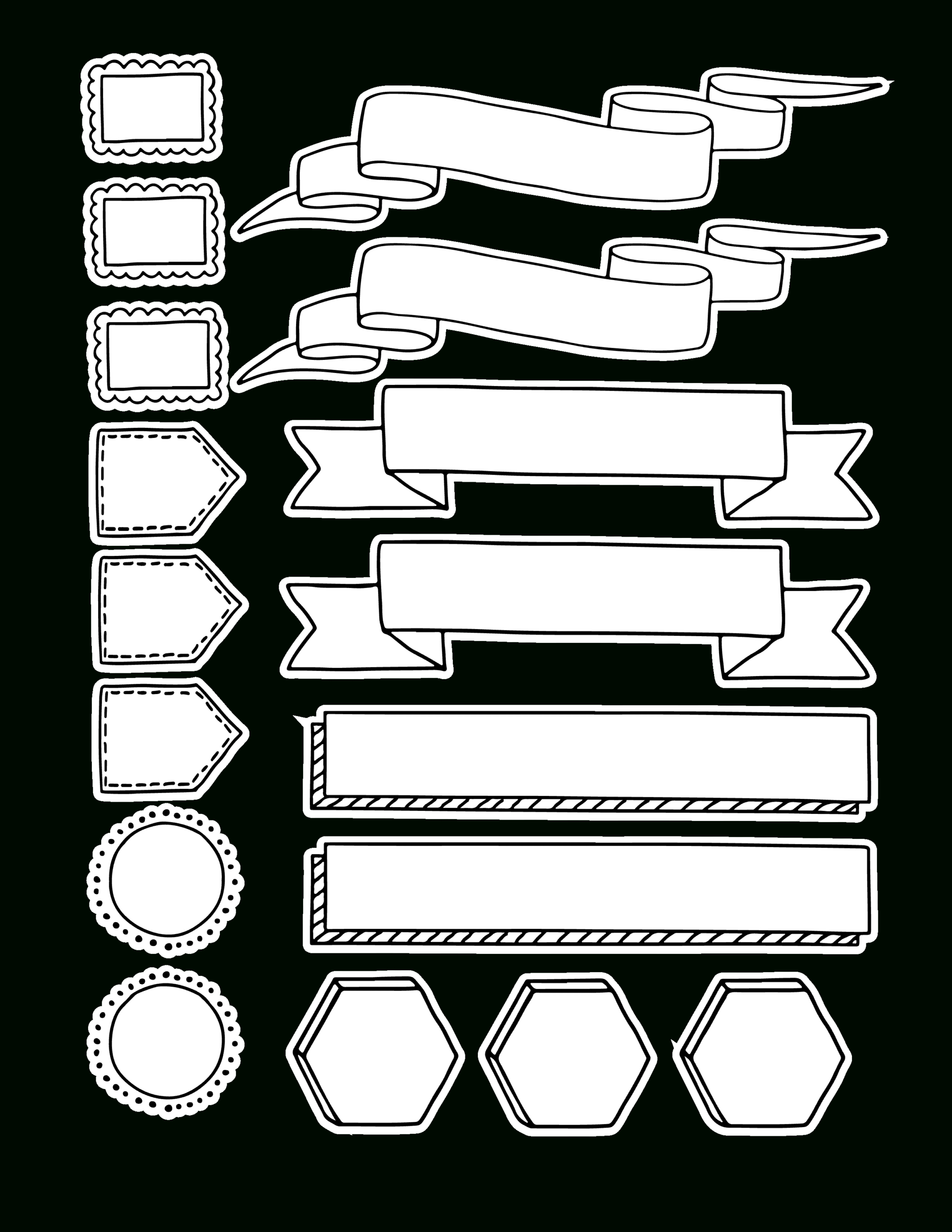 Free Printable Planner And Bullet Journal Stickers | Page Flutter regarding Free Printable Journal Stickers