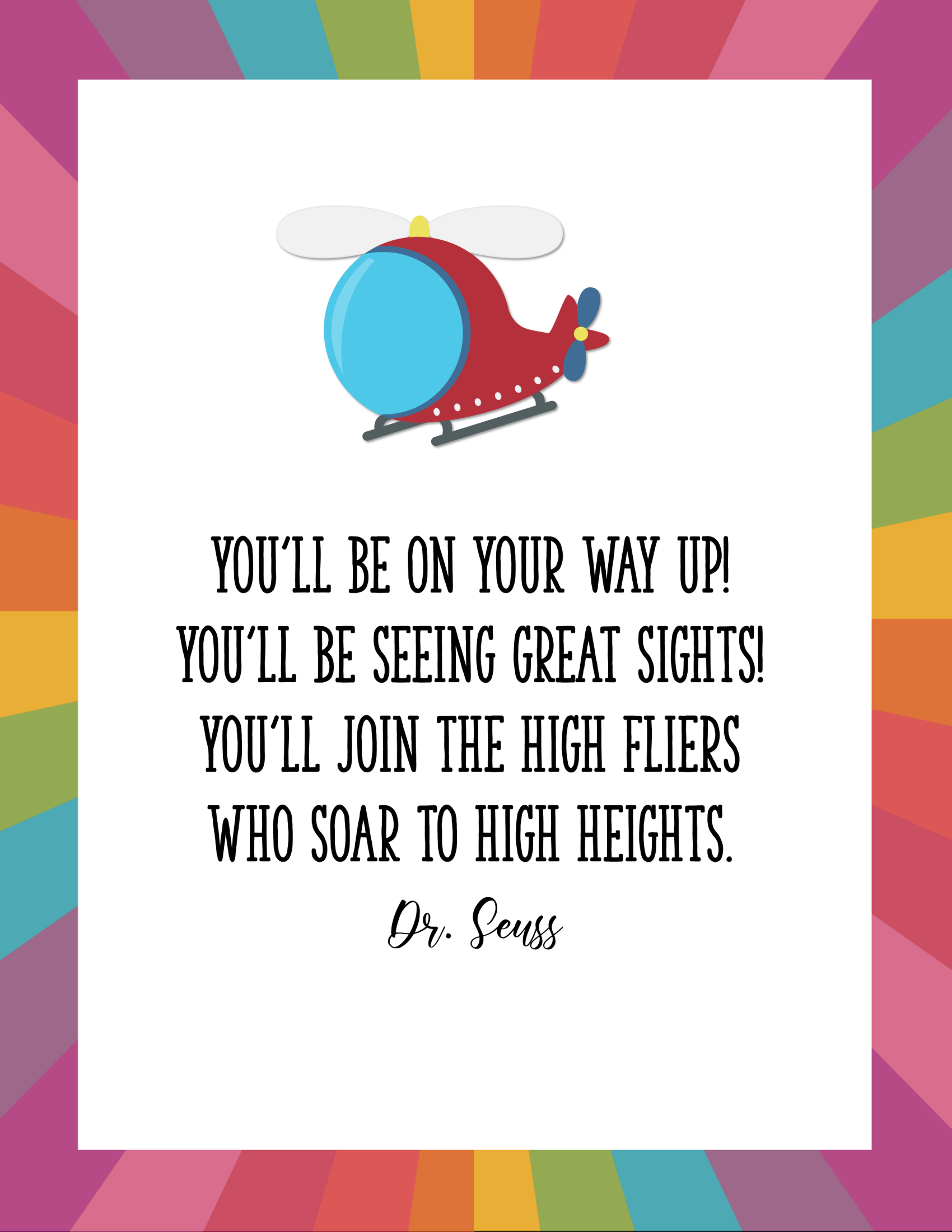 Free Printable Posters With Dr Seuss Quotes For Kids inside Free Dr Seuss Quote Printables