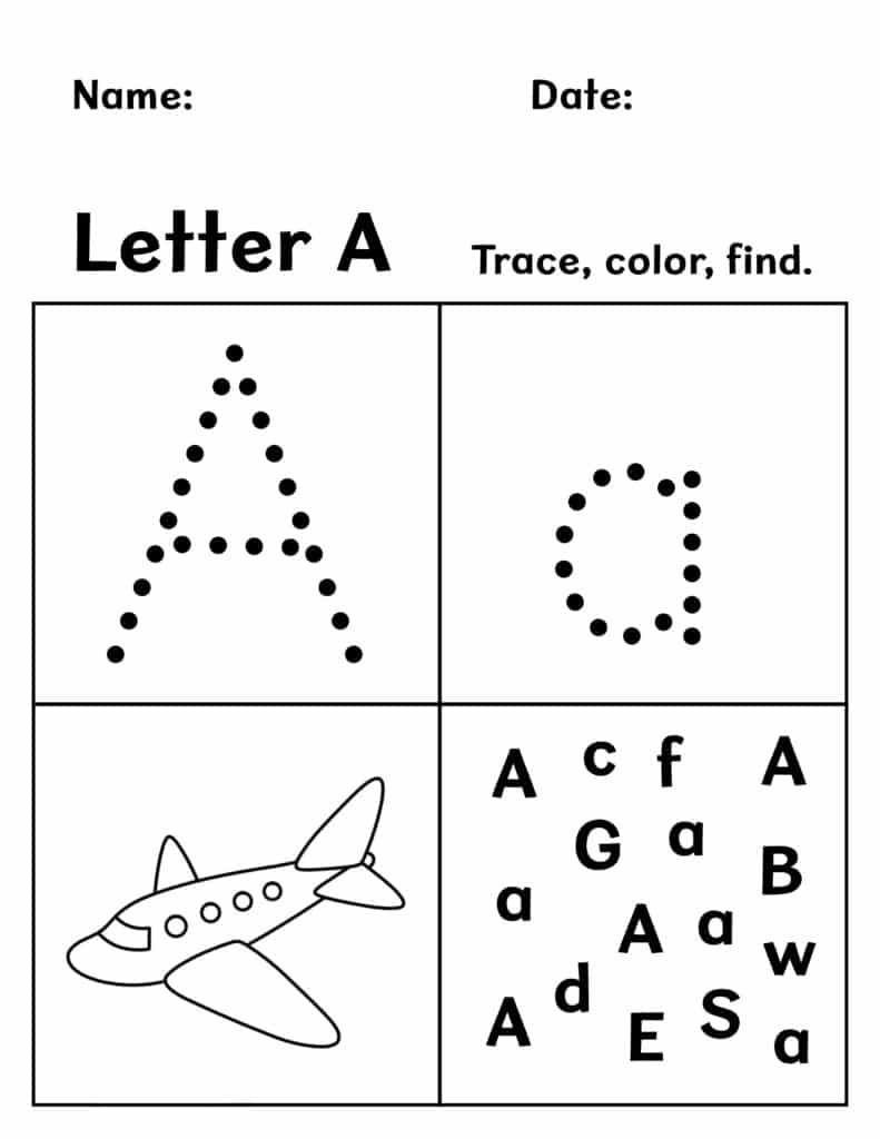 Free Printable Preschool Worksheets! ⋆ The Hollydog Blog inside Preschool Worksheets Free Printable