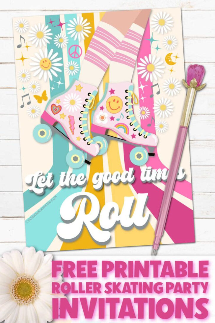 Roller Skating Invitations Free Printable