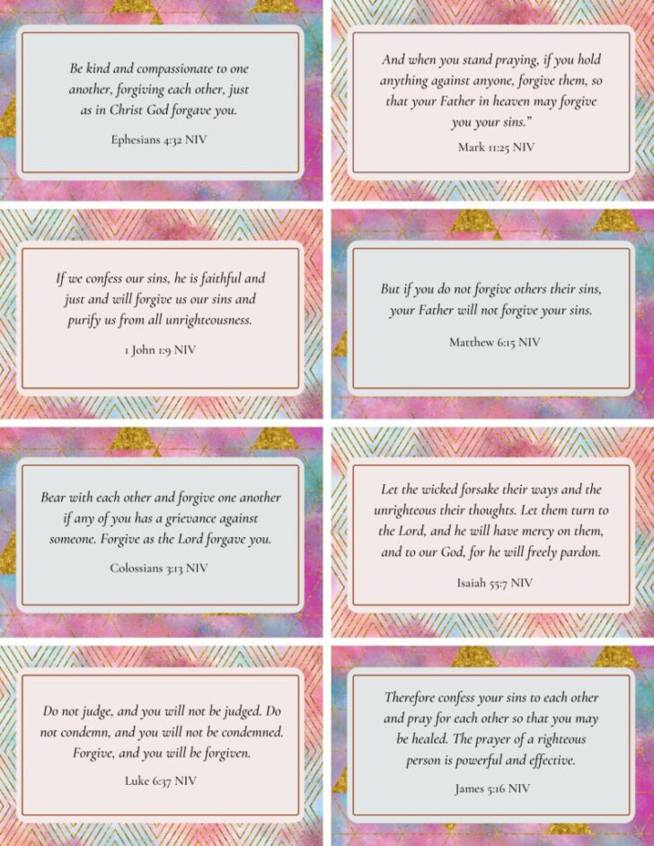 Free Printable Bible Study on Forgiveness