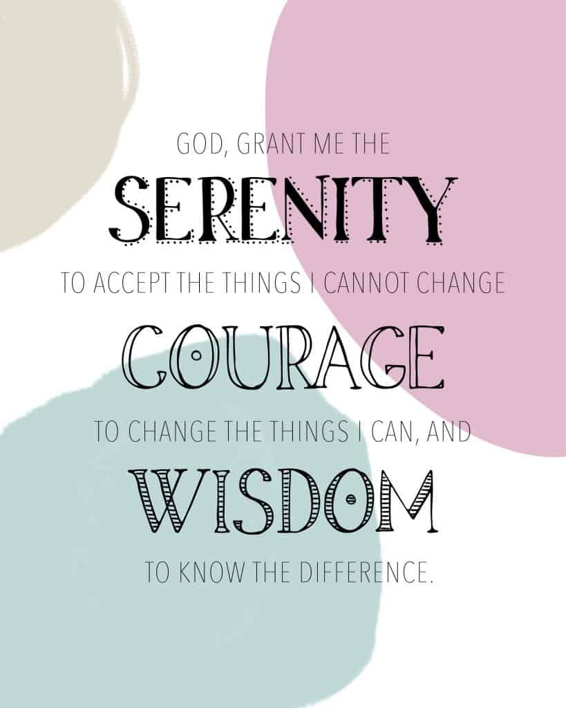 Free Printable Serenity Prayer Wall Art - My Printable Faith throughout Full Serenity Prayer Printable Free