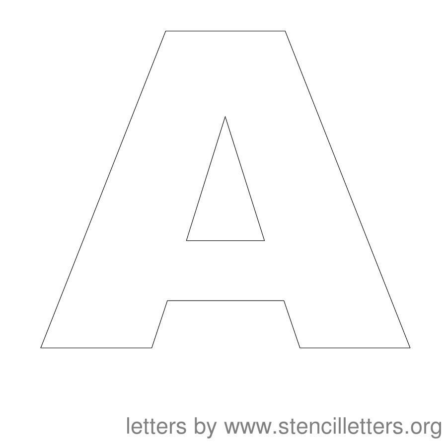 Free Printable Stencil Letters - Stencil Letters Org within 8 Inch Letter Stencils Printable Free