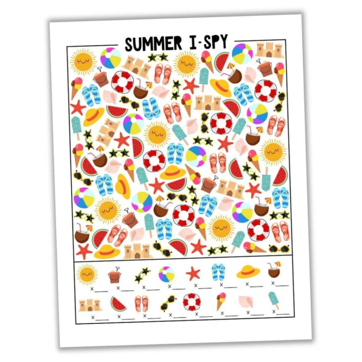 Free Printable I Spy Worksheets