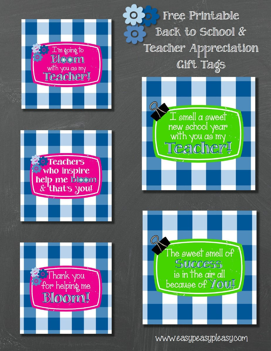 Free Printable Teacher Gift Tags And Gift Idea - Easy Peasy Pleasy in Free Printable Teacher Gift Tags