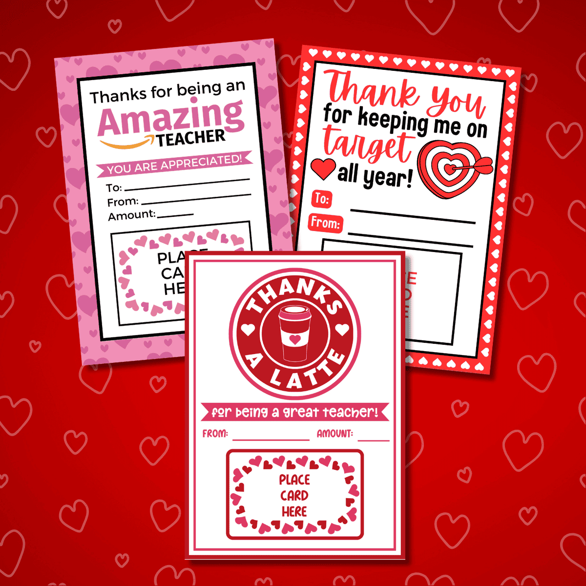 Free Printable Teacher Valentine Gift Card Holders - Prudent Penny with regard to Printable Teacher Valentine Cards Free