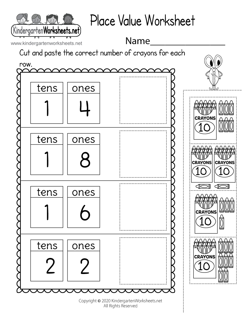 Free Printable Tens And Ones Worksheet for Printable Tens and Ones Worksheet