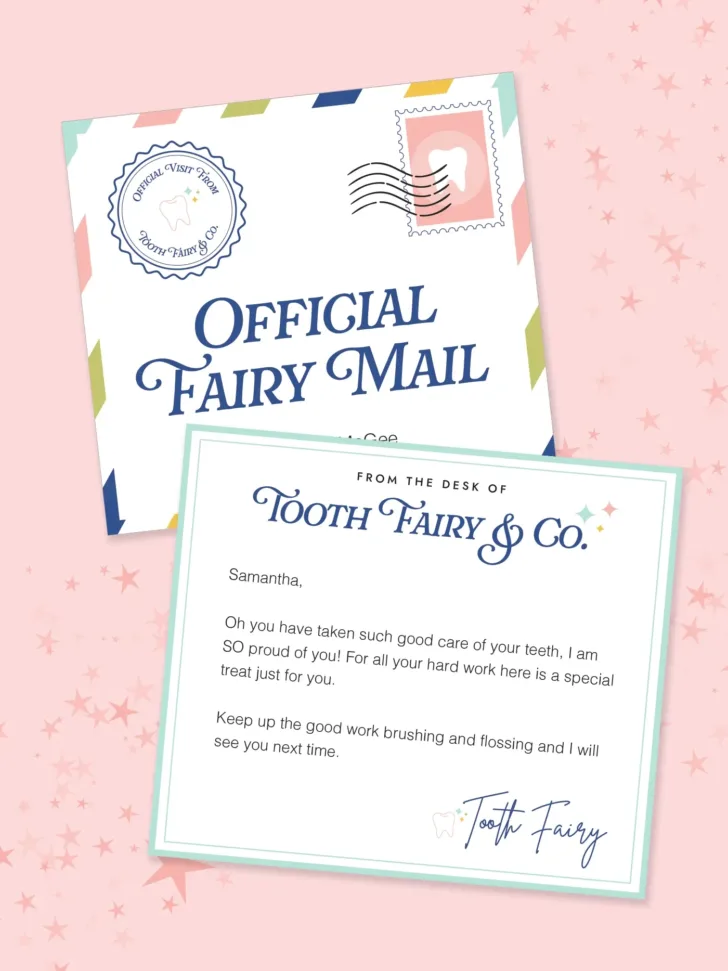 Free Printable Mini Tooth Fairy Letter