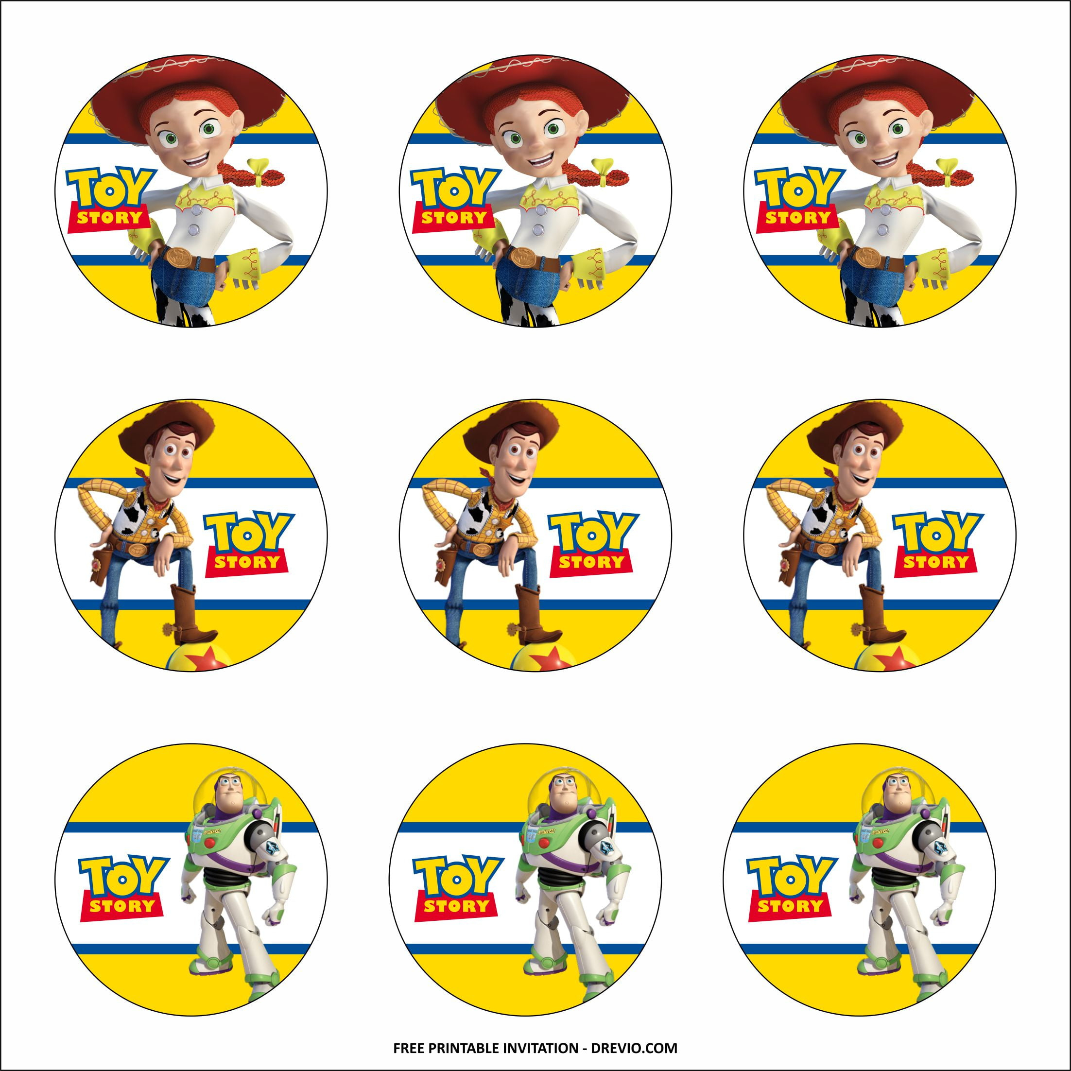 Free Printable) - Toy Story Birthday Party Kits Template regarding Free Printable Toy Story Labels