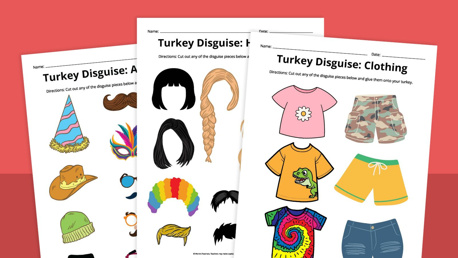 Free Printable Turkey Disguise Template Thanksgiving Activity intended for Free Printable Turkey in Disguise Printable Outfits