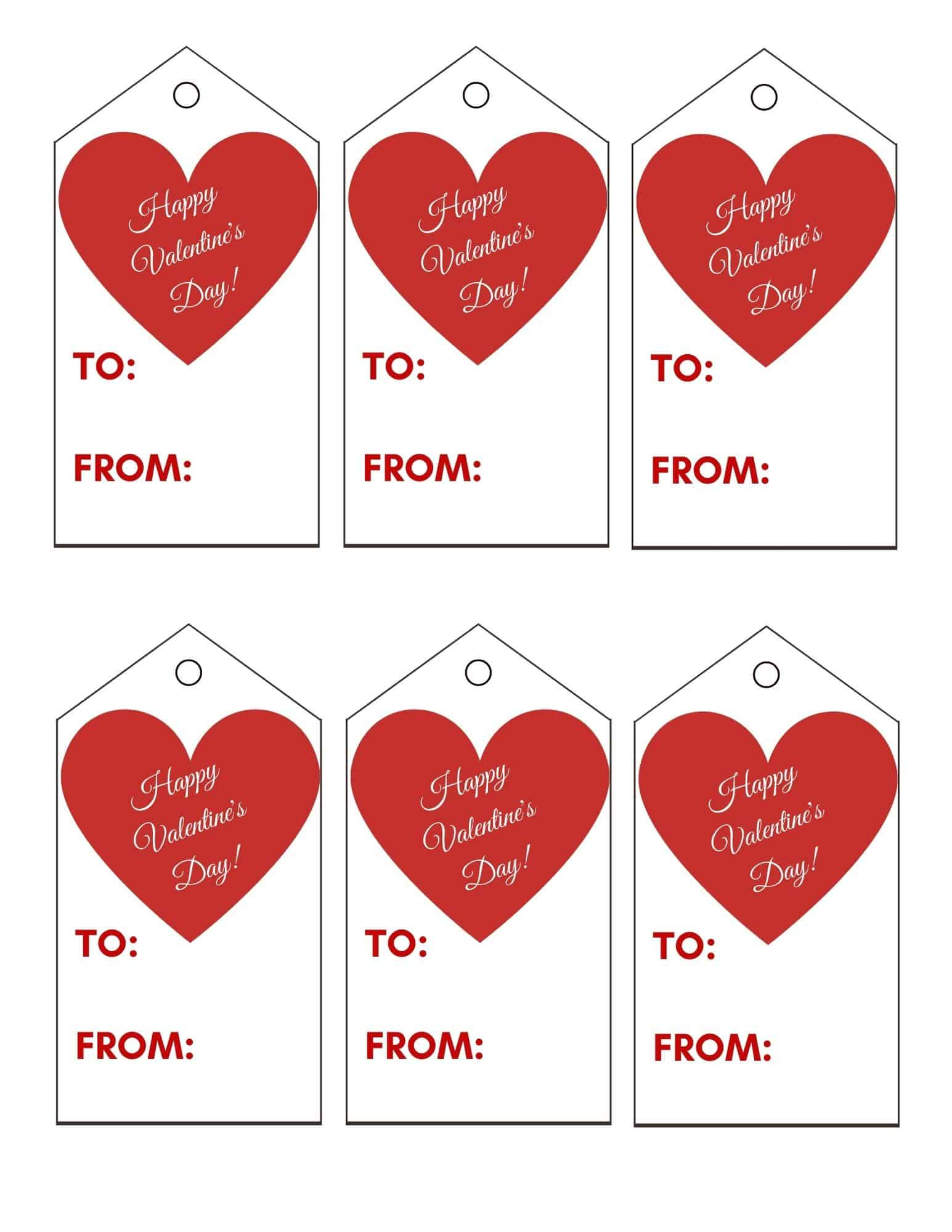 Free Printable Valentine Tags - Add A Little Adventure throughout Valentines Gift Tags Free Printable