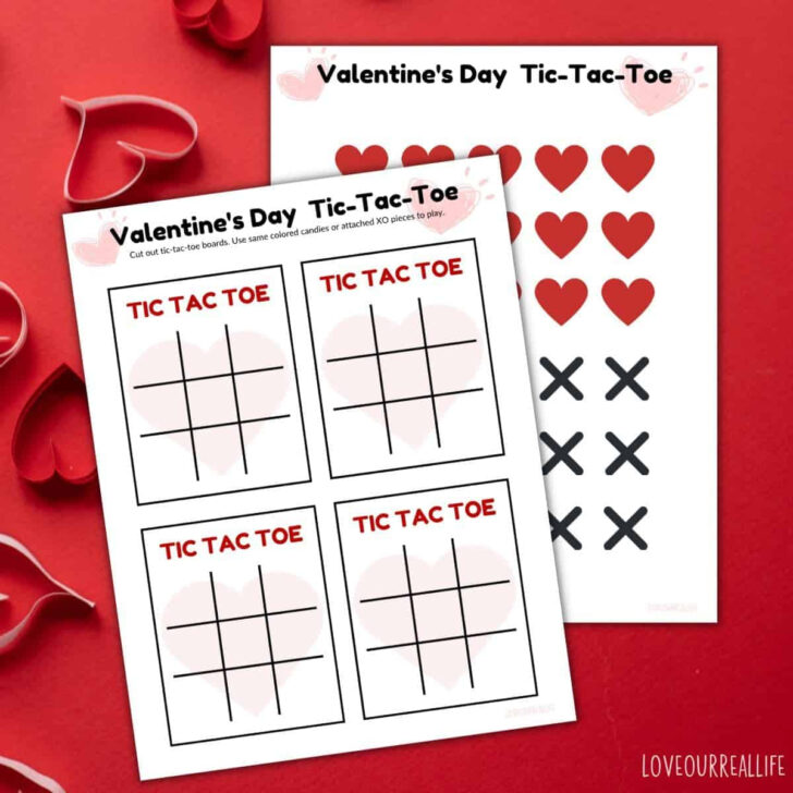 Valentine Tic Tac Toe Free Printable