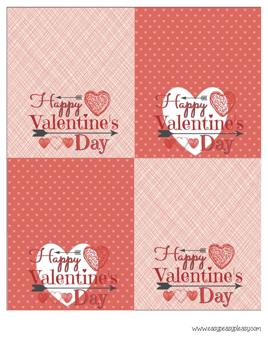 Free Printable Valentine Treat Bag Toppers - Easy Peasy Pleasy inside Valentine Bag Topper Free Printable