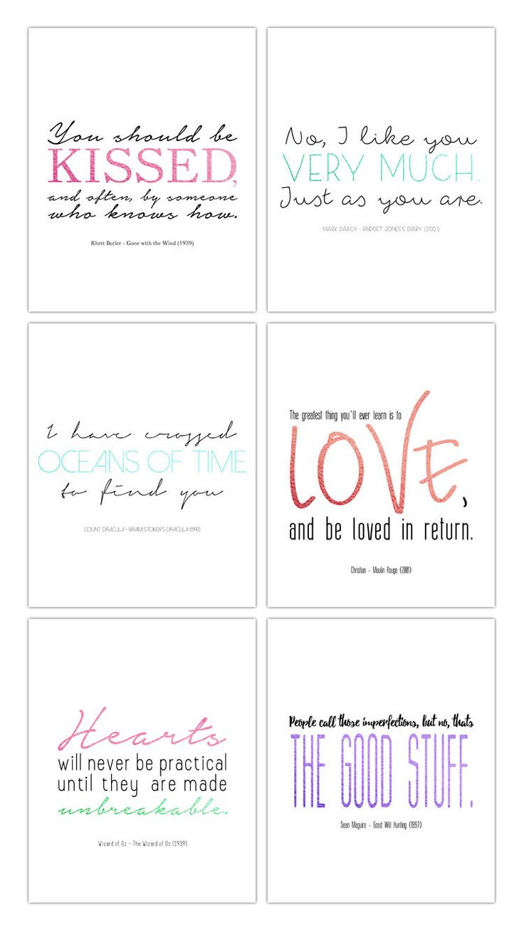 Free Printable Valentines Day Cards throughout Free Love Quote Printables
