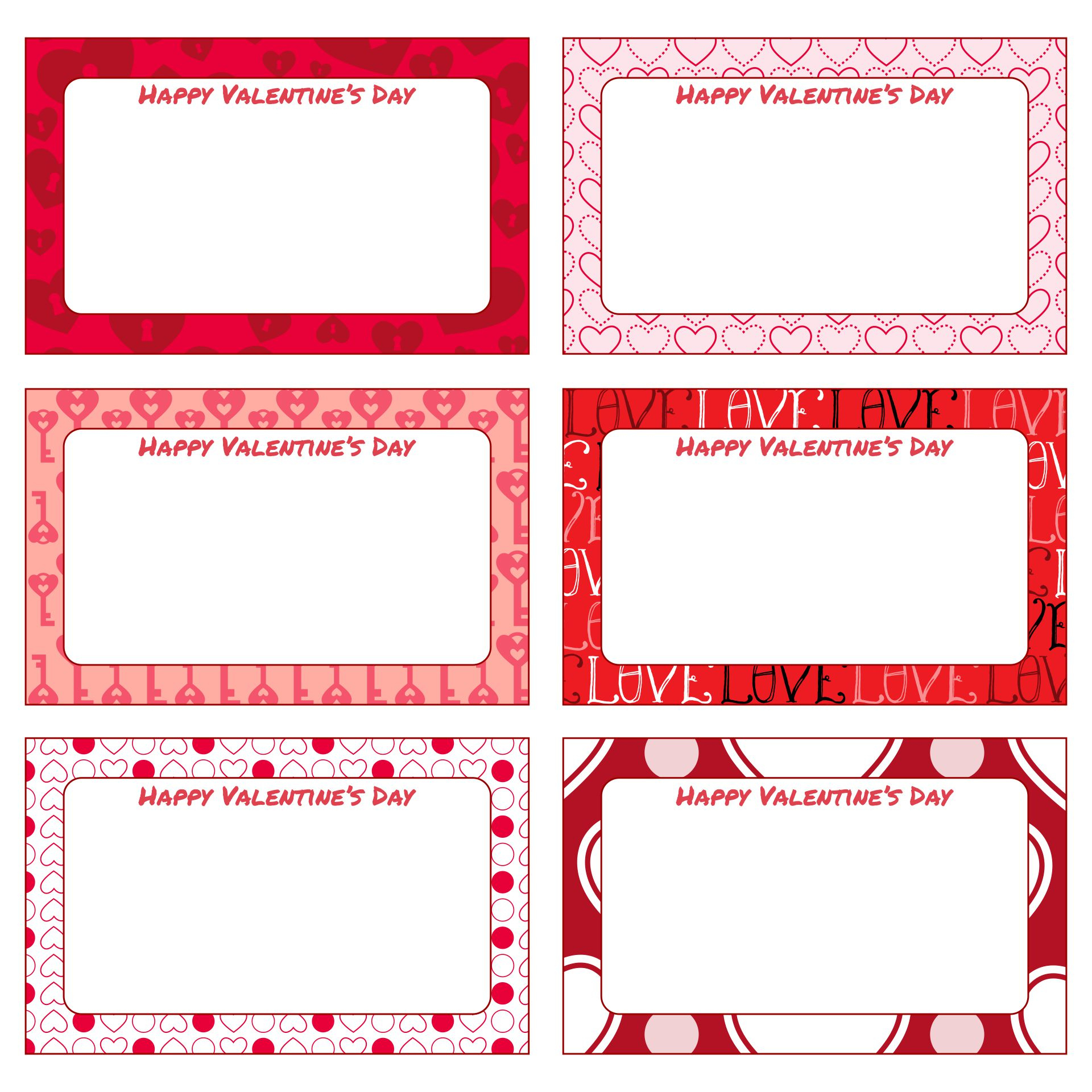 Free Printable Valentines Day Name Tags - Printable Party Favors with regard to Free Printable Valentines Day Name Tags