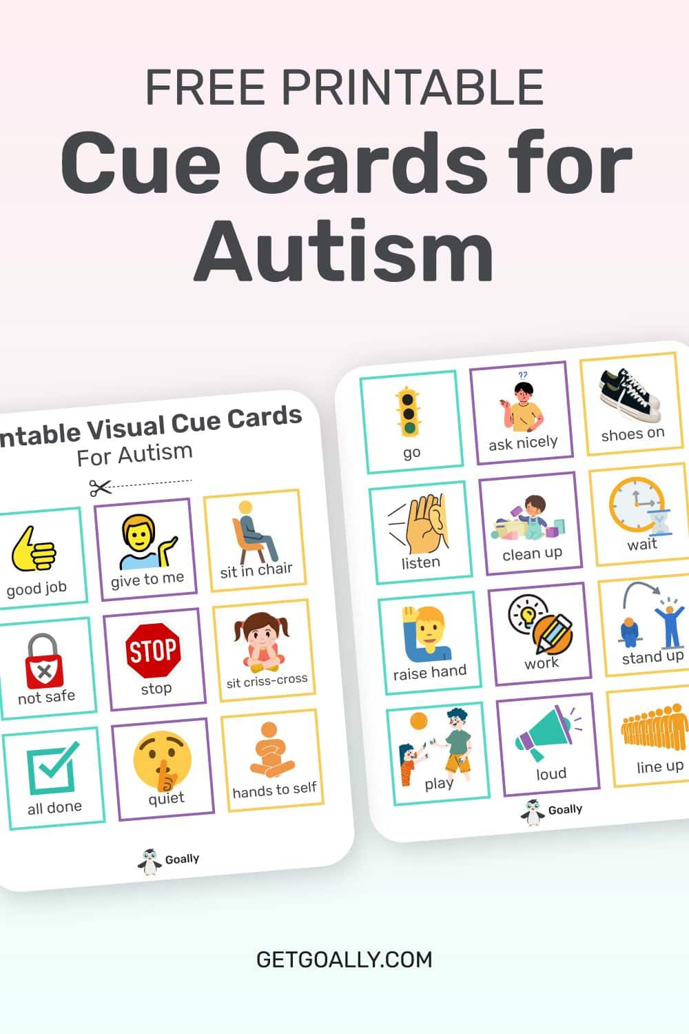 Free Printable Visual Cue Cards For Autism intended for Lanyard Free Printable Visual Cue Cards For Autism